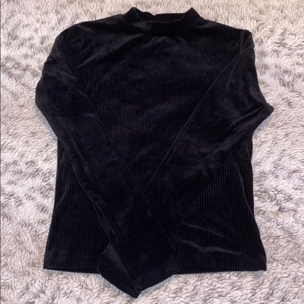 velvet turtleneck